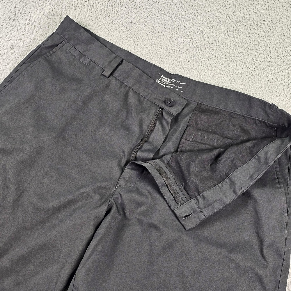 Nike Golf Shorts Mens 40 Black Dri-FIT Flat Front Stretch 11 Inseam 897914-010